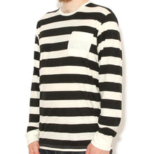 Charger l'image dans la galerie, Marvin LS Tee Cotton Jersey Black/White