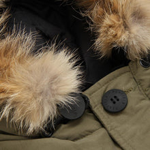 Charger l'image dans la galerie, Hoosac Hooded Mountain Parka Real Fur Olive Drab