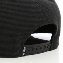 Charger l'image dans la galerie, Distressed Cord Snapback Black/Tan