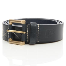 Charger l'image dans la galerie, Zigzag Stitch Leather Navy