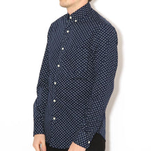 Charger l'image dans la galerie, Slim Fit Button Down Shirt Navy Dot
