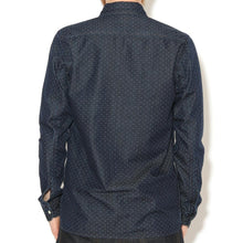 Charger l'image dans la galerie, Work LS Shirt Japanese Dots Denim Blue Stone Wash
